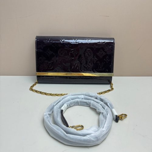 Louis Vuitton Vernis Monogram 2Way Bag Purple Medium.