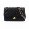 Chanel CF Classic Flap Jumbo Black Lambskin Bag 2019.